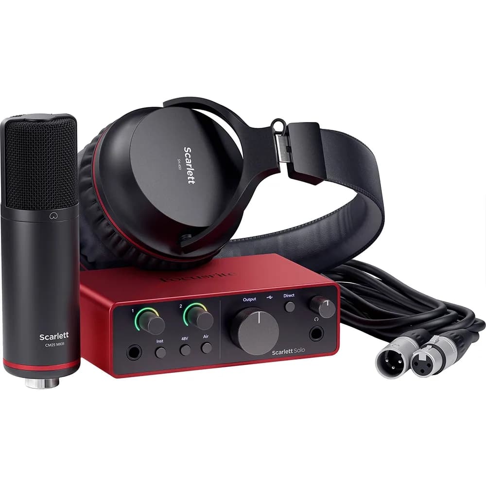 Focusrite Scarlett Solo Studio 4th Gen – Bundle Home Studio - Miniatura 1 en LEMM DJ Store