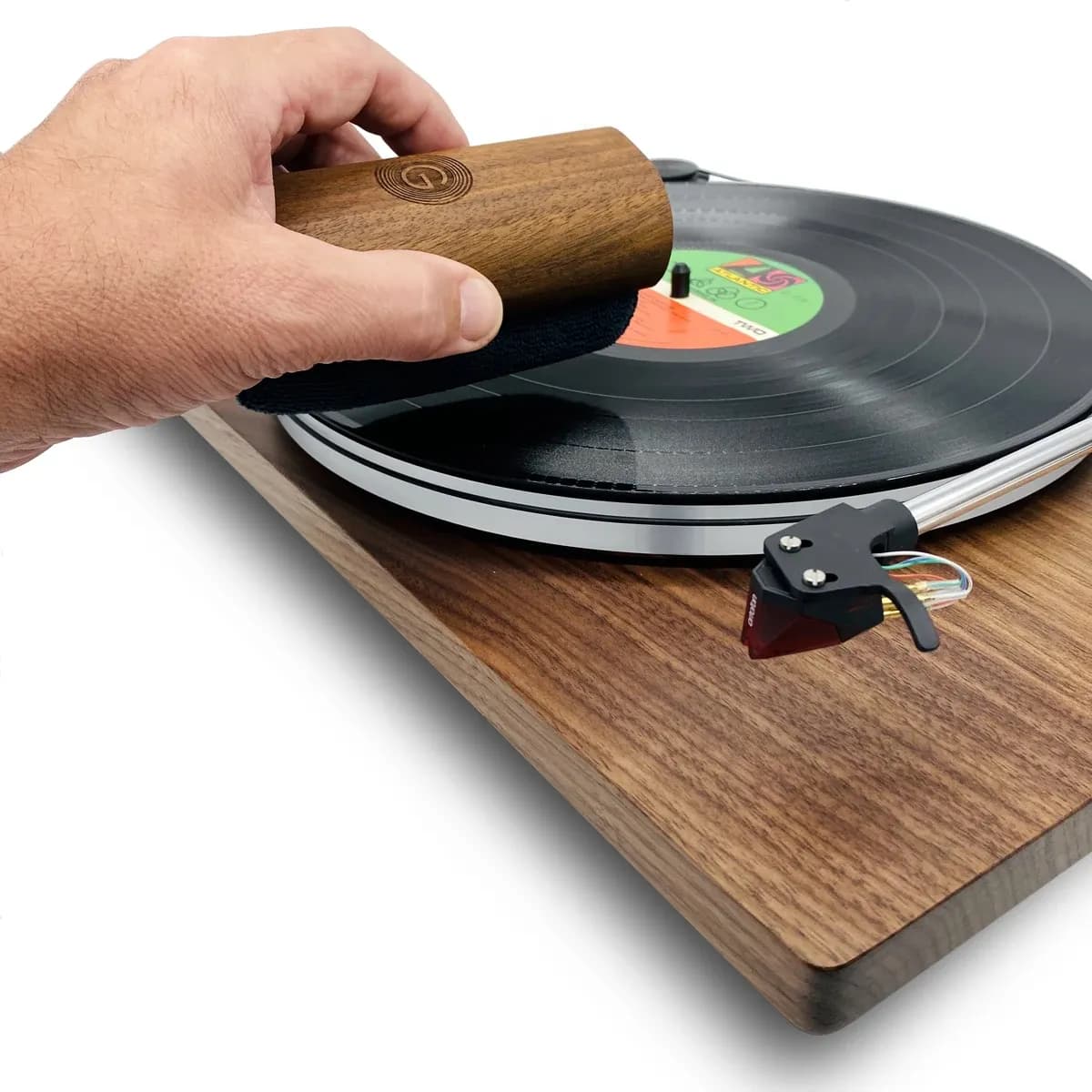 GrooveWasher – Kit de Limpieza para Vinilos con Mango de Nogal - Miniatura 6 en LEMM DJ Store