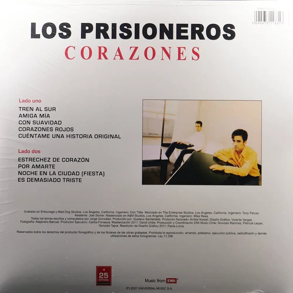 Los Prisioneros – Corazones (Vinilo LP nuevo) - Miniatura 2 en LEMM DJ Store