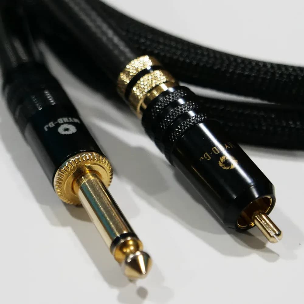 MYHD-DJ Premium – Cable RCA a Jack 1/4 Mono (Par L - R) 3 Metros - Miniatura 1 en LEMM DJ Store