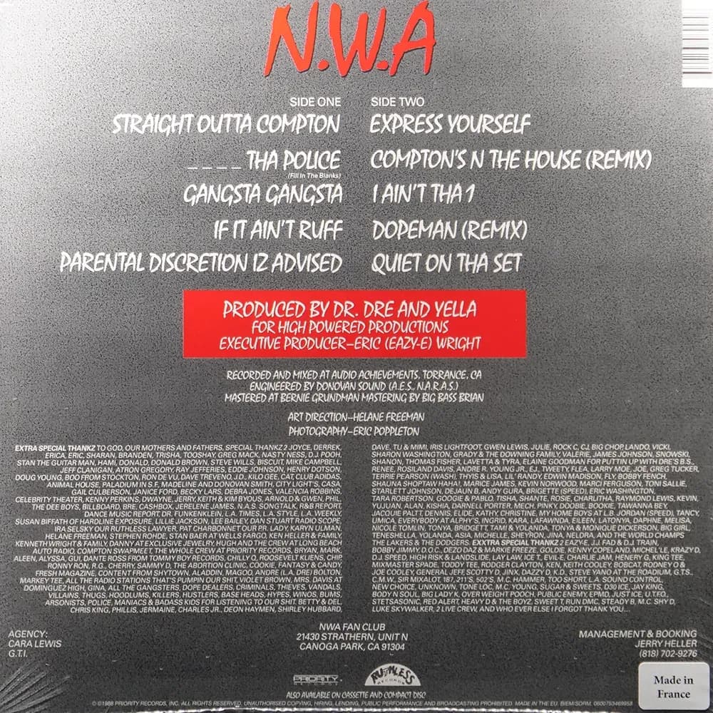 N.W.A – Straight Outta Compton (Vinilo LP nuevo) - Miniatura 2 en LEMM DJ Store