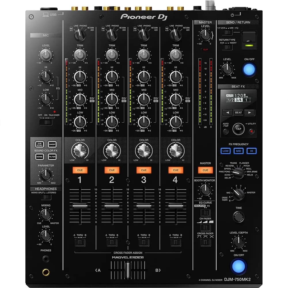 Pioneer DJ DJM-750MK2 – Mixer DJ 4 Canales con Interfaz USB - Miniatura 2 en LEMM DJ Store