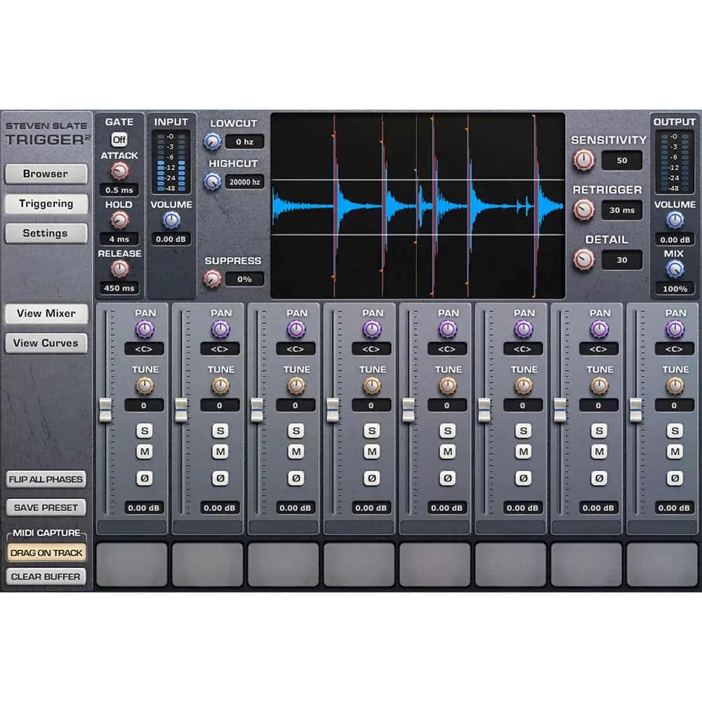 Steven Slate Audio Trigger 2 Platinum – Plug-in de Reemplazo de Batería (Descarga Digital) - Miniatura 1 en LEMM DJ Store