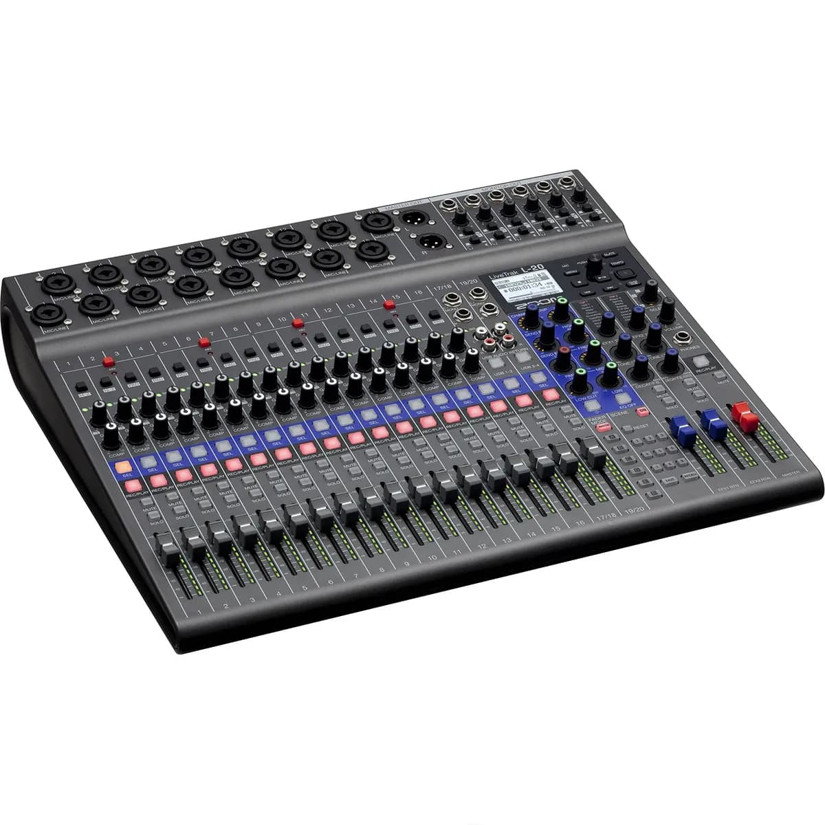 Zoom LiveTrak L-20 – Mesa de Sonido Digital 20 Canales con Grabación Multipista - Miniatura 1 en LEMM DJ Store