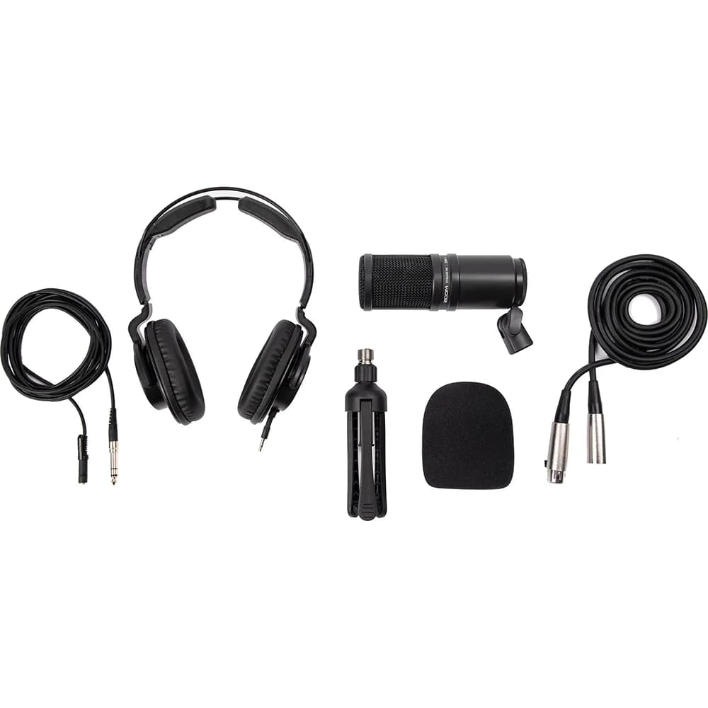 Zoom ZDM-1PMP – Pack Micrófono Podcast con Audífonos, Parabrisas, Cable XLR y Soporte de Mesa - Miniatura 3 en LEMM DJ Store