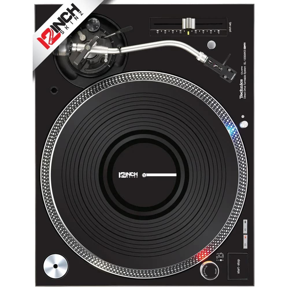 Adhesivo para Technics SL-1200MK5 Skinz - Color Negro (Adhesivo de gran calidad) - Miniatura 1 en LEMM DJ Store