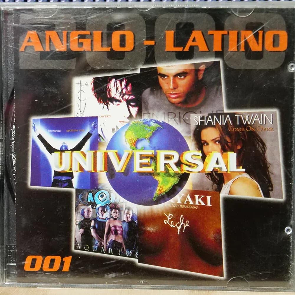 Anglo-Latino 001 – Promocional Universal 2000 (CD Compilado usado VG+) - Miniatura 1 en LEMM DJ Store