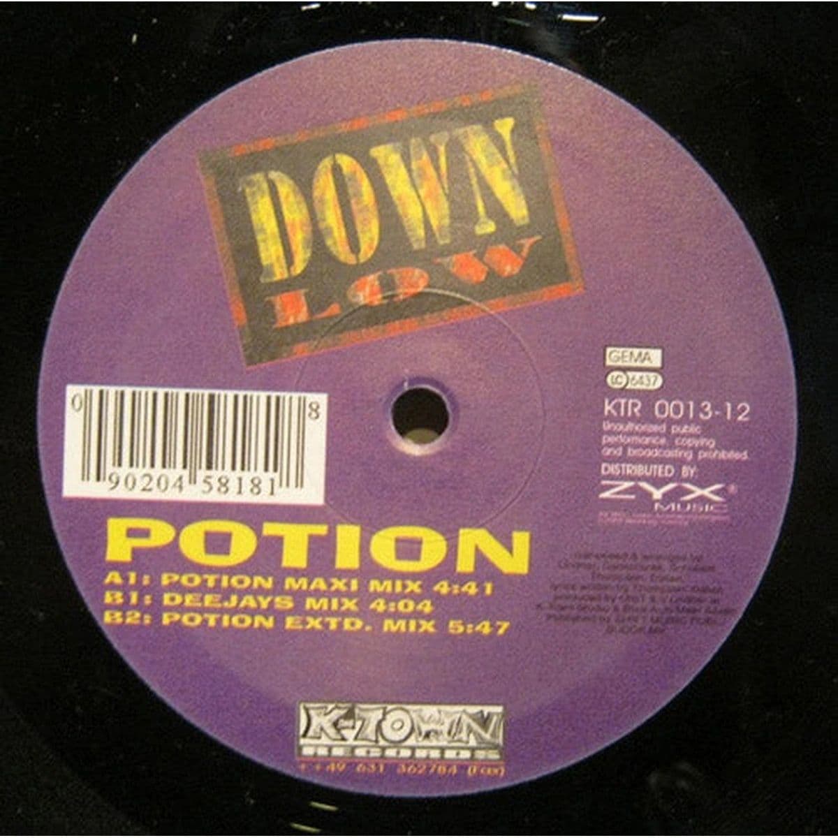 Down Low – Potion (Vinilo usado) (VG+) - Miniatura 1 en LEMM DJ Store