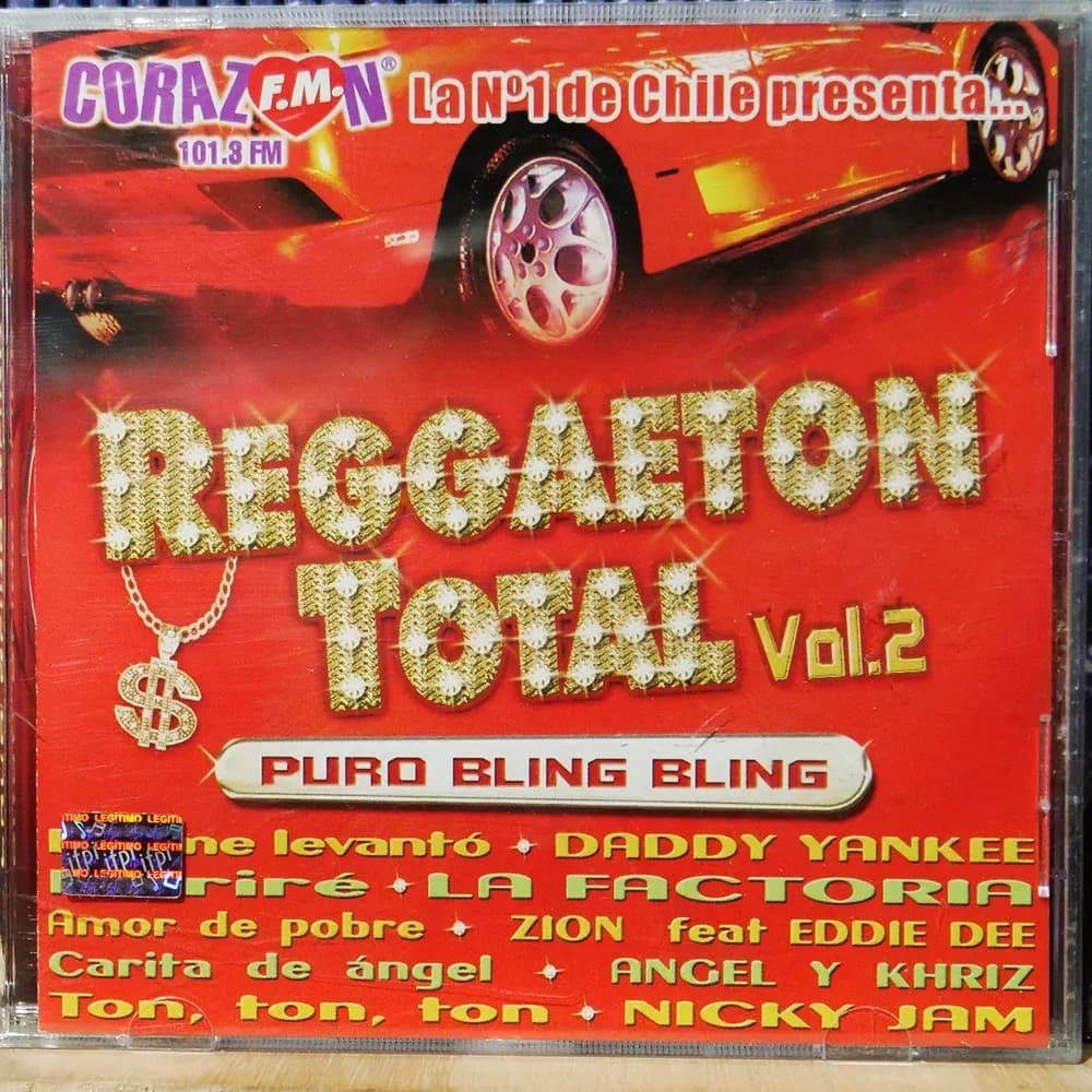 Reggaeton Total Vol. 2 – Puro Bling Bling (CD Compilado usado VG+) - Miniatura 1 en LEMM DJ Store