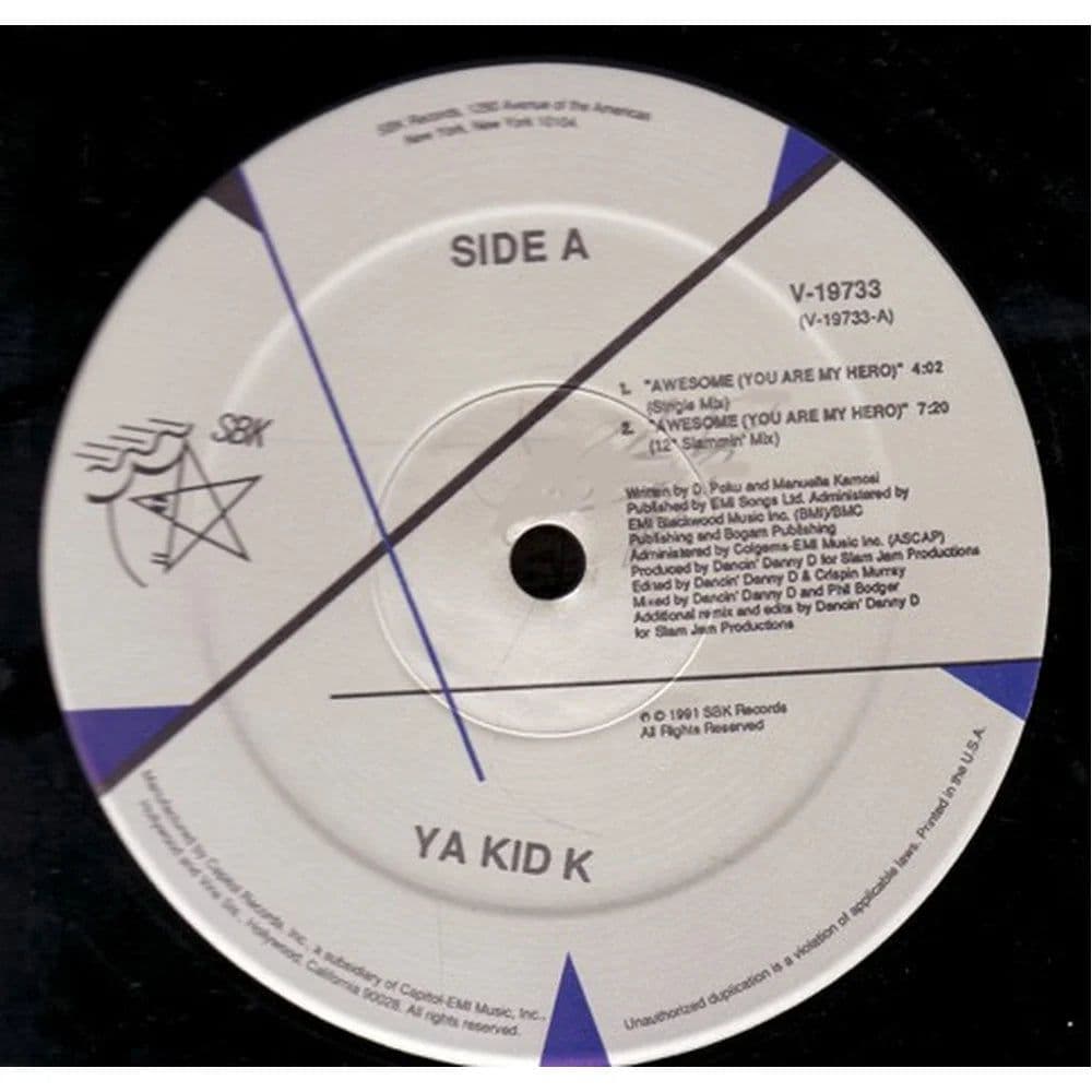 Ya Kid K - Awesome (You Are My Hero) (12") (Vinilo usado VG+) - Miniatura 1 en LEMM DJ Store