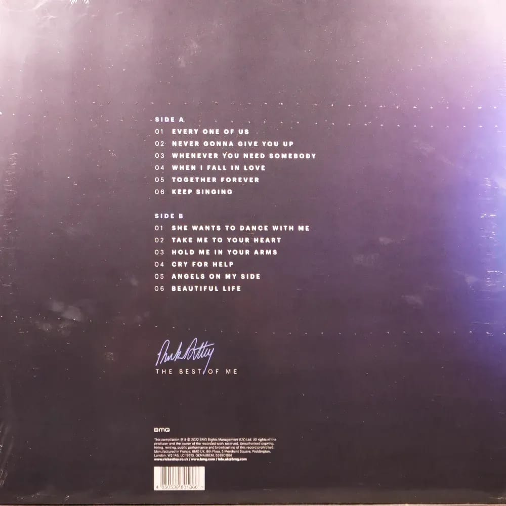 Rick Astley – The Best of Me (Vinilo LP nuevo) - Variante - Vista alternativa en LEMM DJ Store