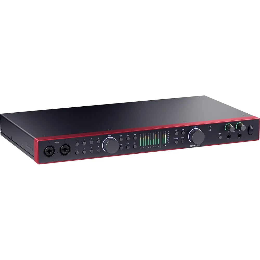 Focusrite Scarlett 18i20 4ta Generación — Interfaz de Audio USB-C 18 Entradas / 20 Salidas - Variante en LEMM DJ Store
