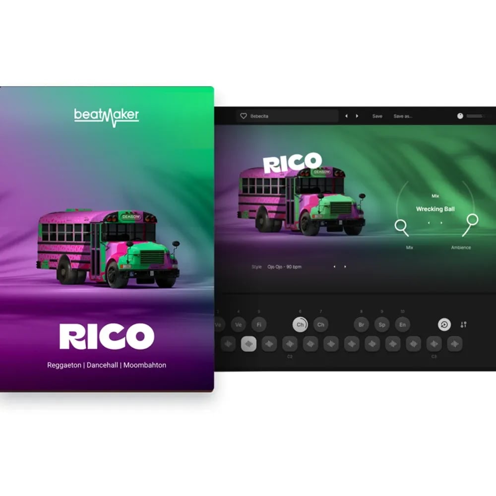 UJAM Beatmaker RICO – Plugin de Producción Reggaeton y Dancehall (Descarga Digital) - Variante en LEMM DJ Store