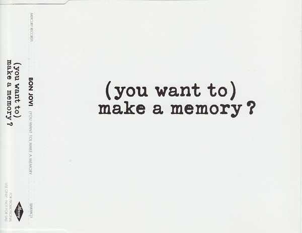 Bon Jovi – (You Want To) Make A Memory (CD Single usado VG+) - Variante en LEMM DJ Store