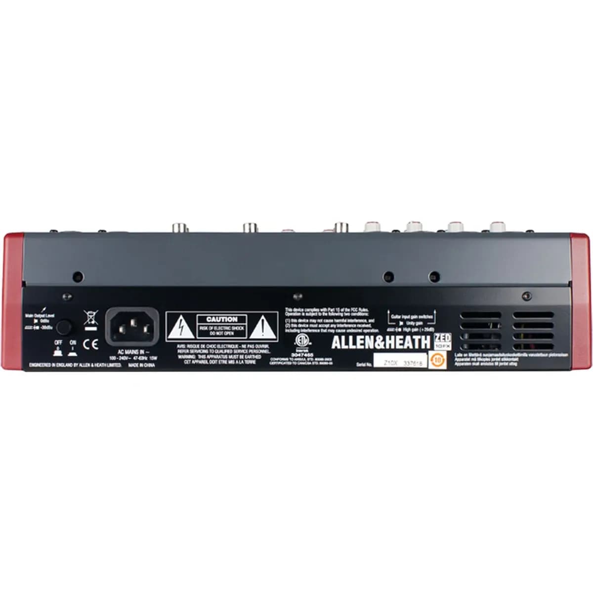 Allen & Heath ZED-10FX – Mesa de Sonido Analógica 6 Canales con Efectos y USB