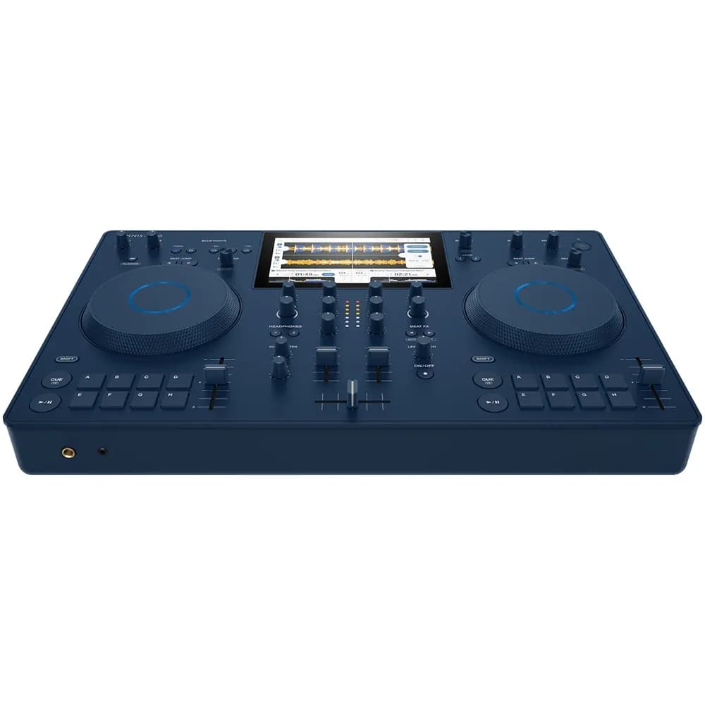 AlphaTheta OMNIS-DUO Indigo — Sistema DJ Todo en Uno Portátil