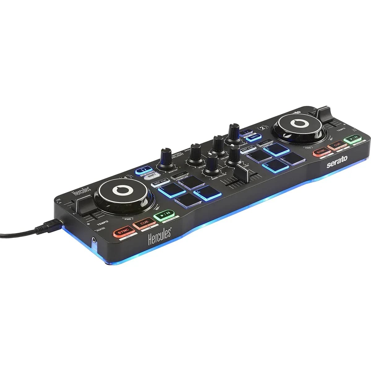 Hercules DJControl Starlight – Controlador DJ Compacto con Serato DJ Lite