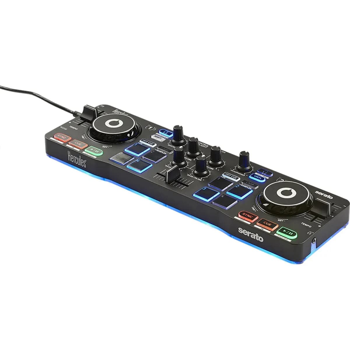 Hercules DJControl Starlight – Controlador DJ Compacto con Serato DJ Lite