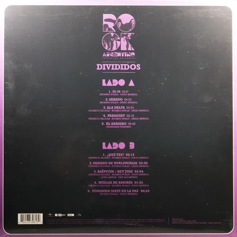 Divididos – Rock Argentino · Selección Universal (Vinilo LP nuevo)