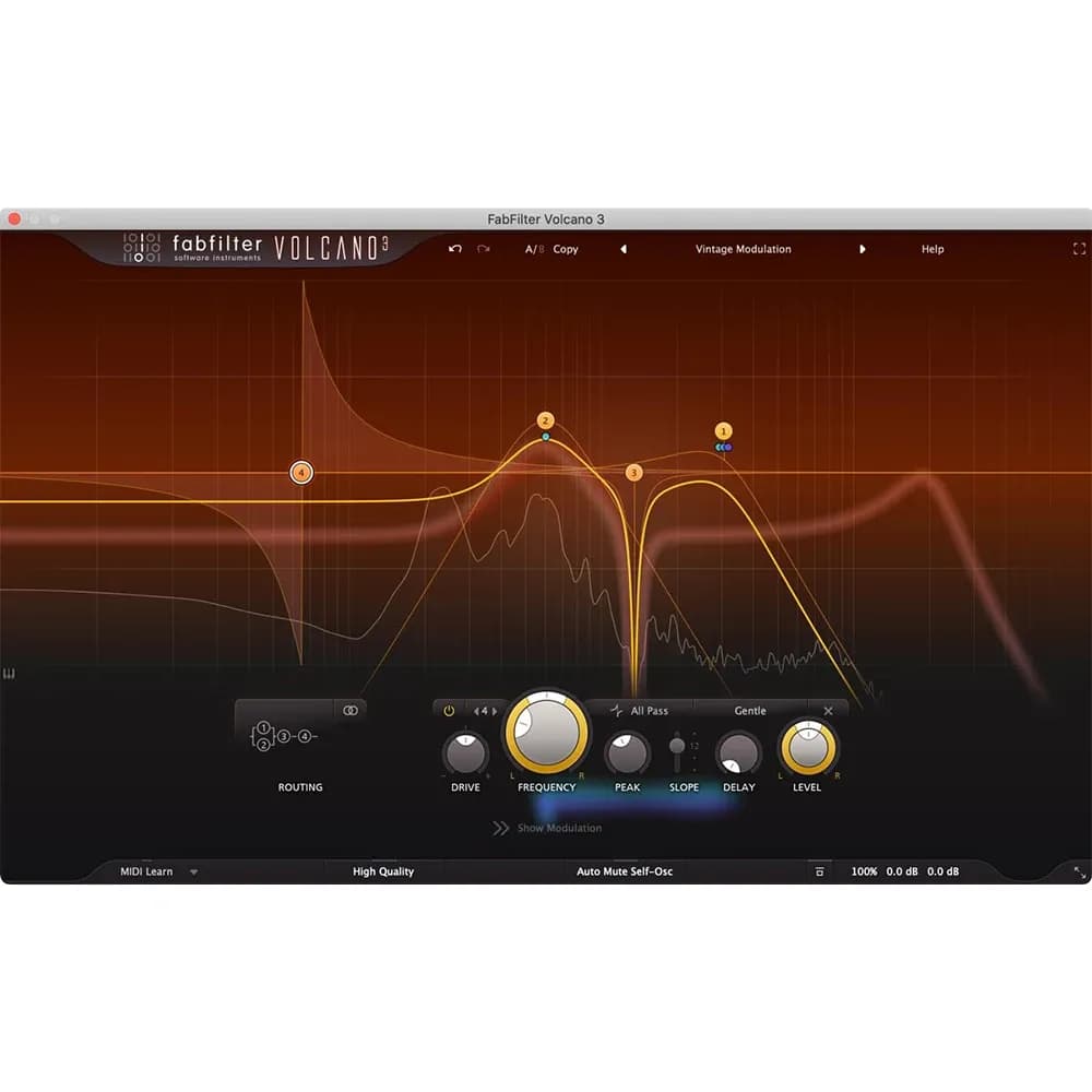 FabFilter Volcano 3 – Plug-in de Filtro con Efectos para DAW (Descarga Digital)