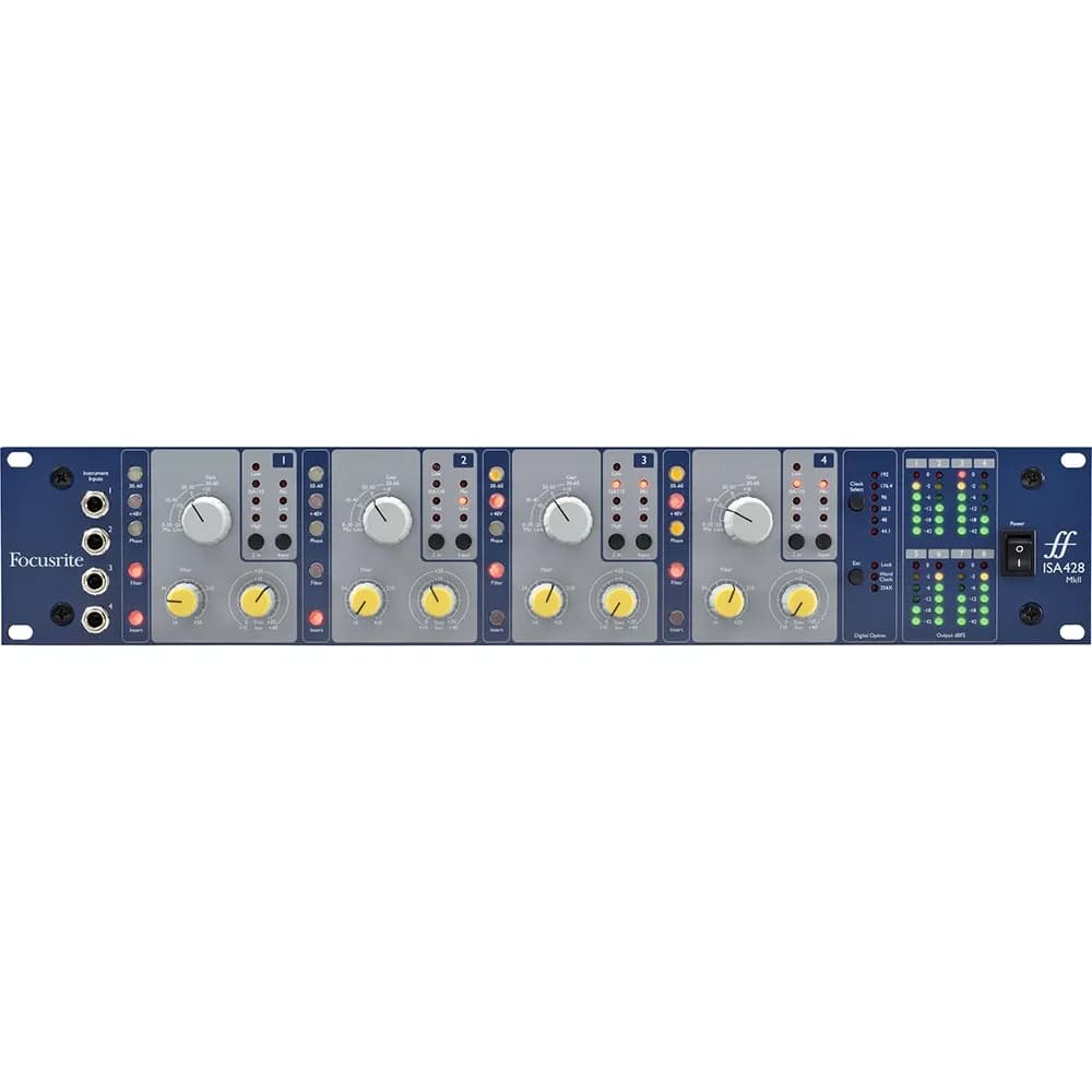 Focusrite ISA 428 MkII Preamplificador de Micrófono 4 Canales