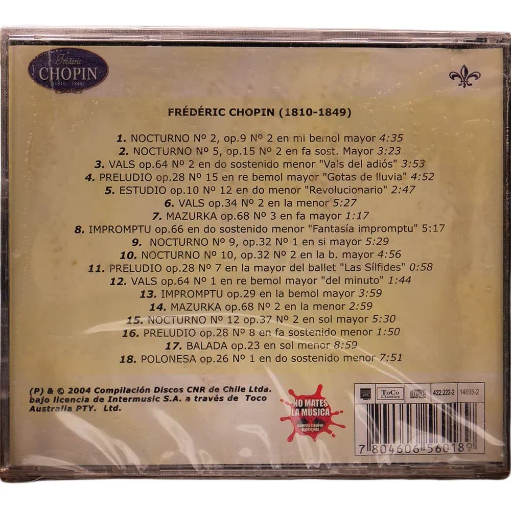 Frédéric Chopin – Para escuchar y soñar (CD Álbum nuevo)
