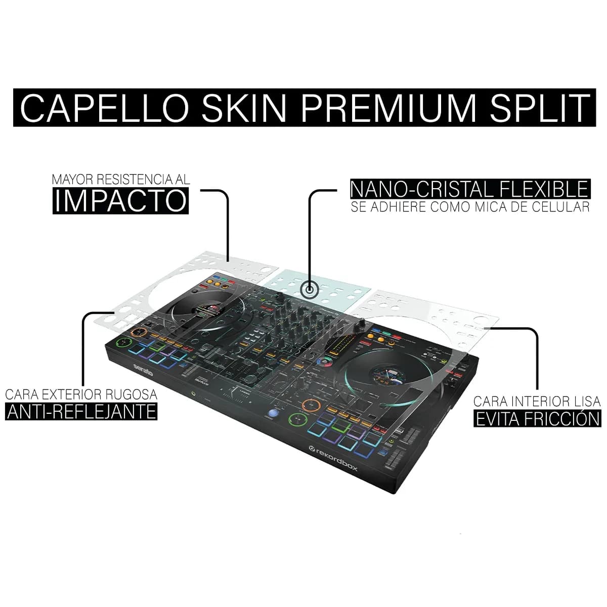 Capello Skin DEP – Lámina Protectora Anti-Reflejo para Pioneer DDJ-FLX10