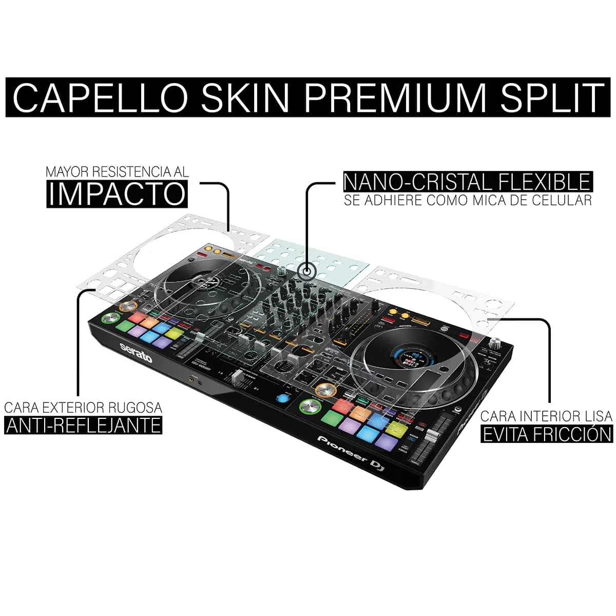 DEP Capello Skin Premium – Lámina Protectora para Pioneer DDJ-1000 / DDJ-1000SRT