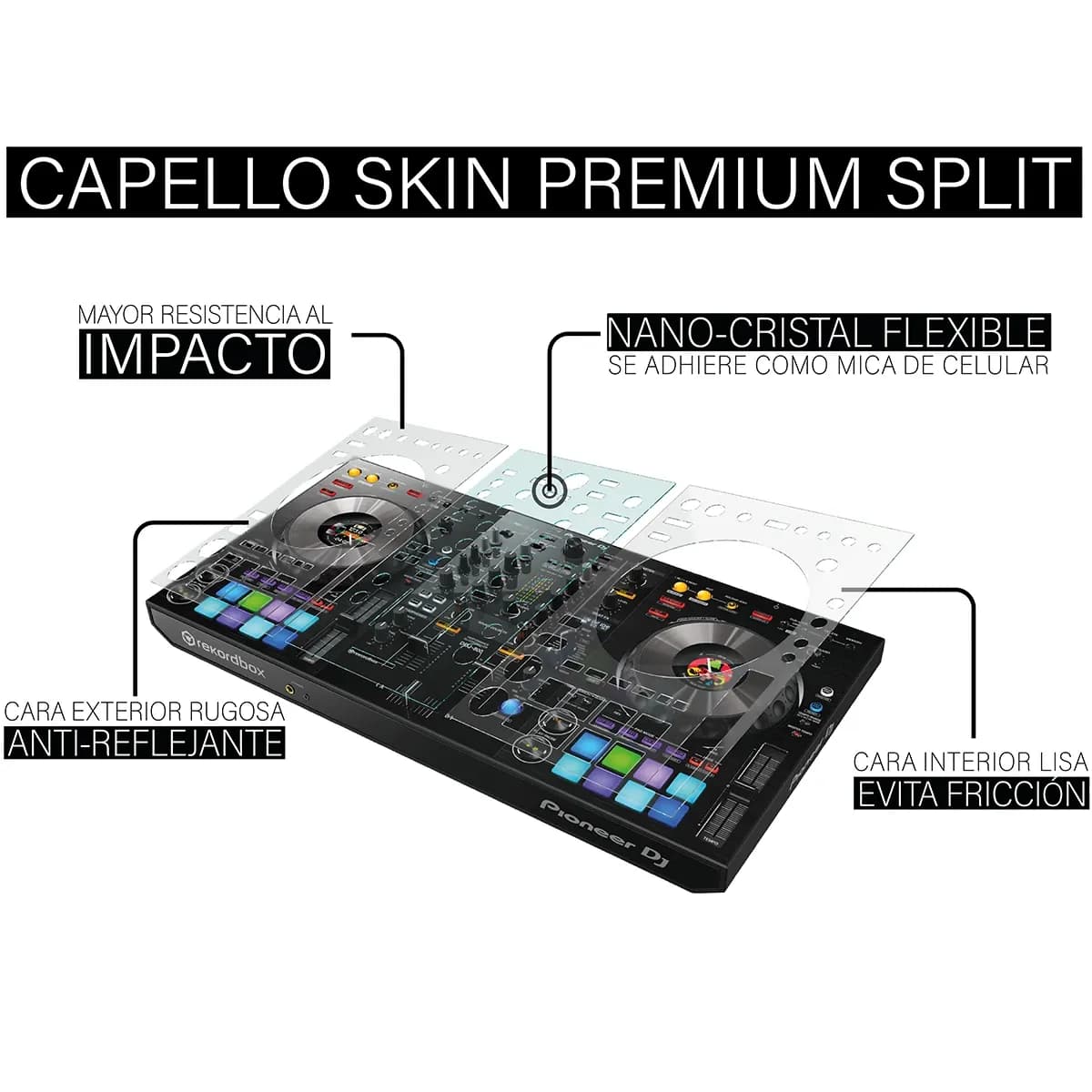 DEP Capello Skin – Lámina Protectora para Pioneer DDJ-800