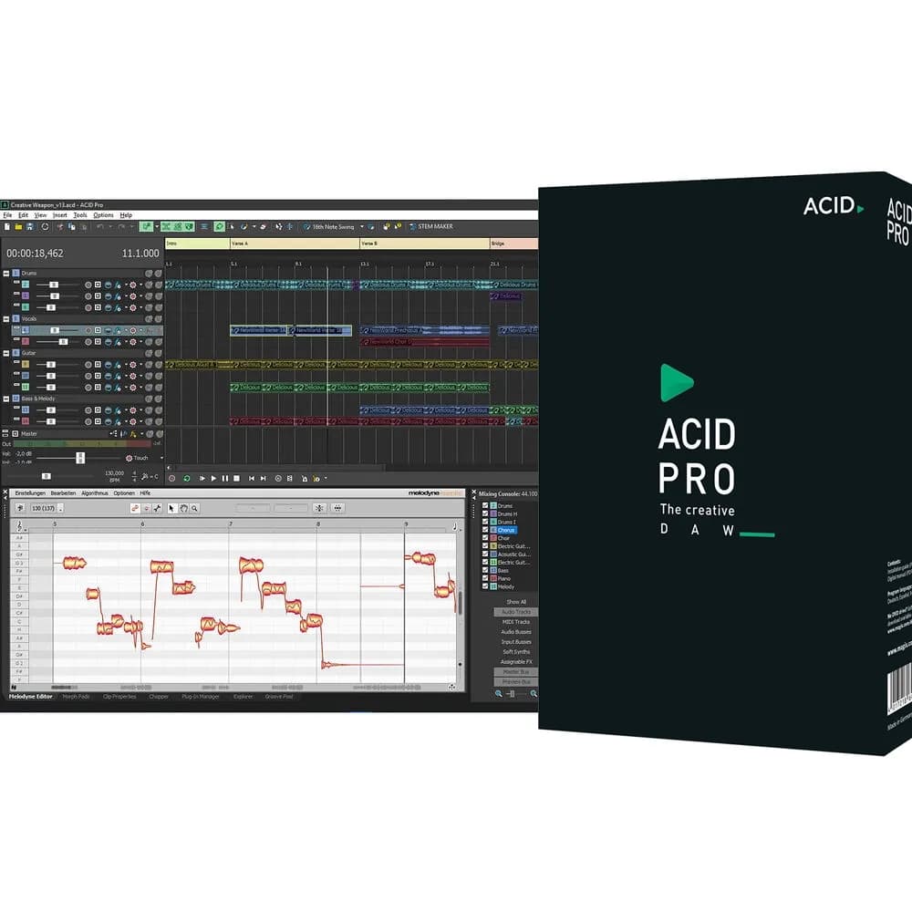 MAGIX ACID Pro 11 – DAW para Producción Musical con Loops y Samples (Windows 10+) (Descarga Digital)