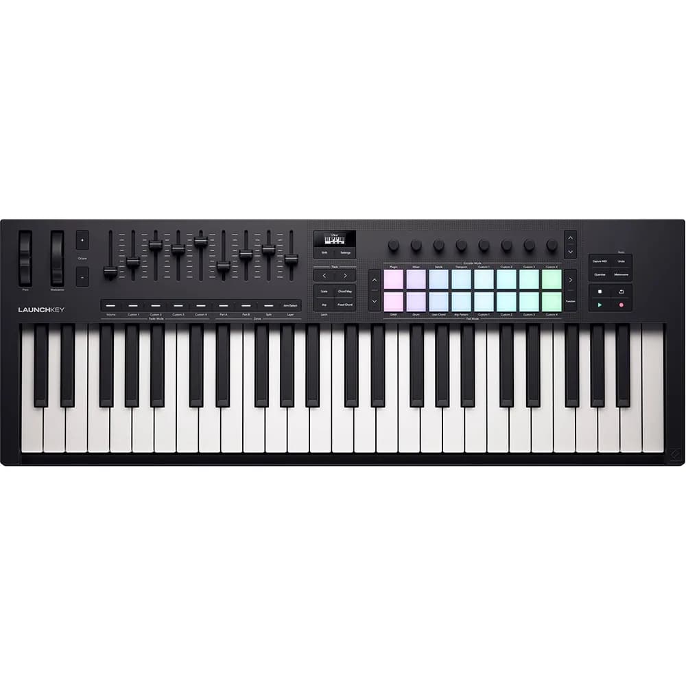 Novation Launchkey 49 MK4 – Teclado MIDI USB de 49 teclas semi-pesadas para Ableton