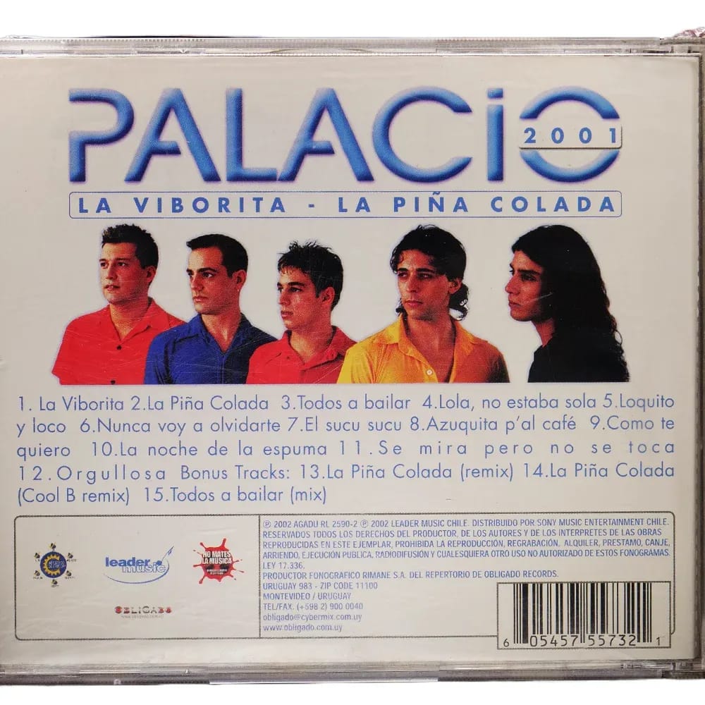 Palacio – 2001 La Piña Colada / La Viborita (CD Album usado VG+) - Variante - Vista alternativa en LEMM DJ Store