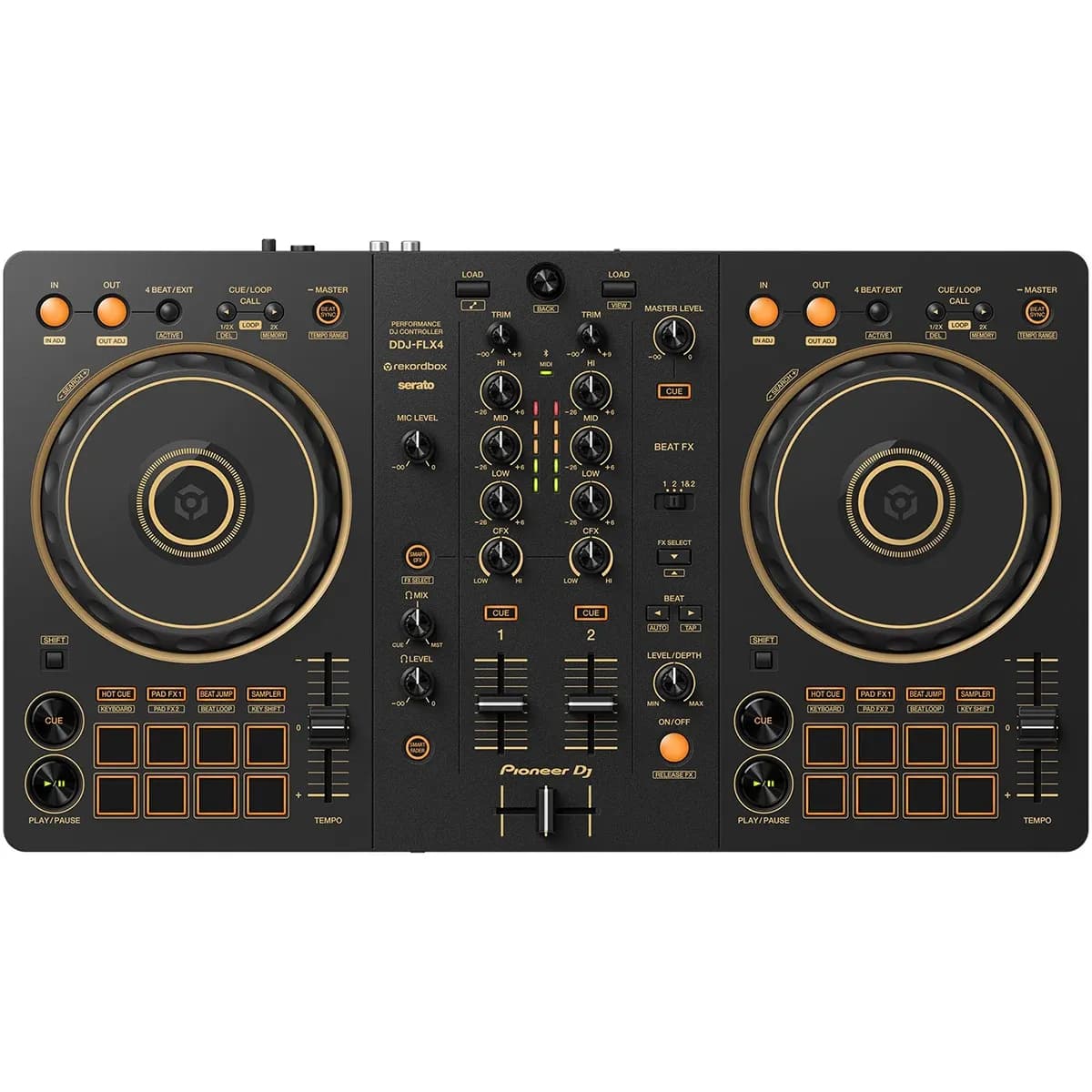 Pioneer DJ DDJ-FLX4 Gold – Controlador DJ 2 Canales USB-C