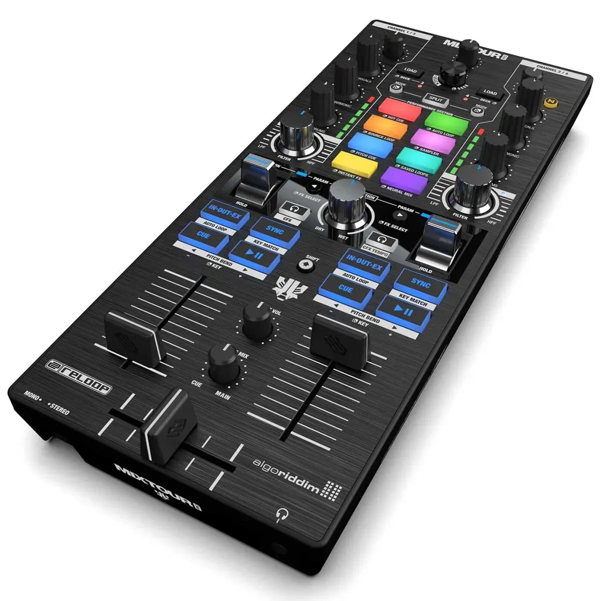 Reloop Mixtour Pro – Controladora DJ Portátil 4 Decks con Neural Mix™