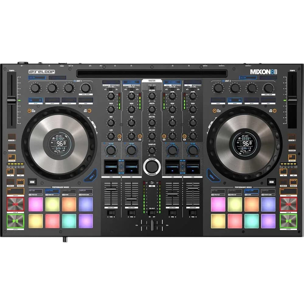 Reloop Mixon 8 Pro – Controlador DJ Híbrido 4 Canales Serato y djay - Variante - Vista alternativa en LEMM DJ Store