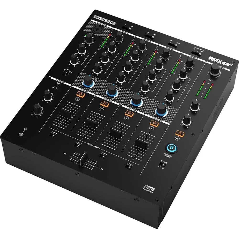 Reloop RMX-44 BT – Mixer DJ 4 Canales con Bluetooth