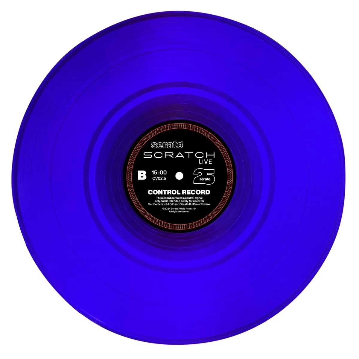 Serato Scratch Live Control Vinyl – Vinilos Timecode Edición 25° Aniversario (Par 12", Azul)