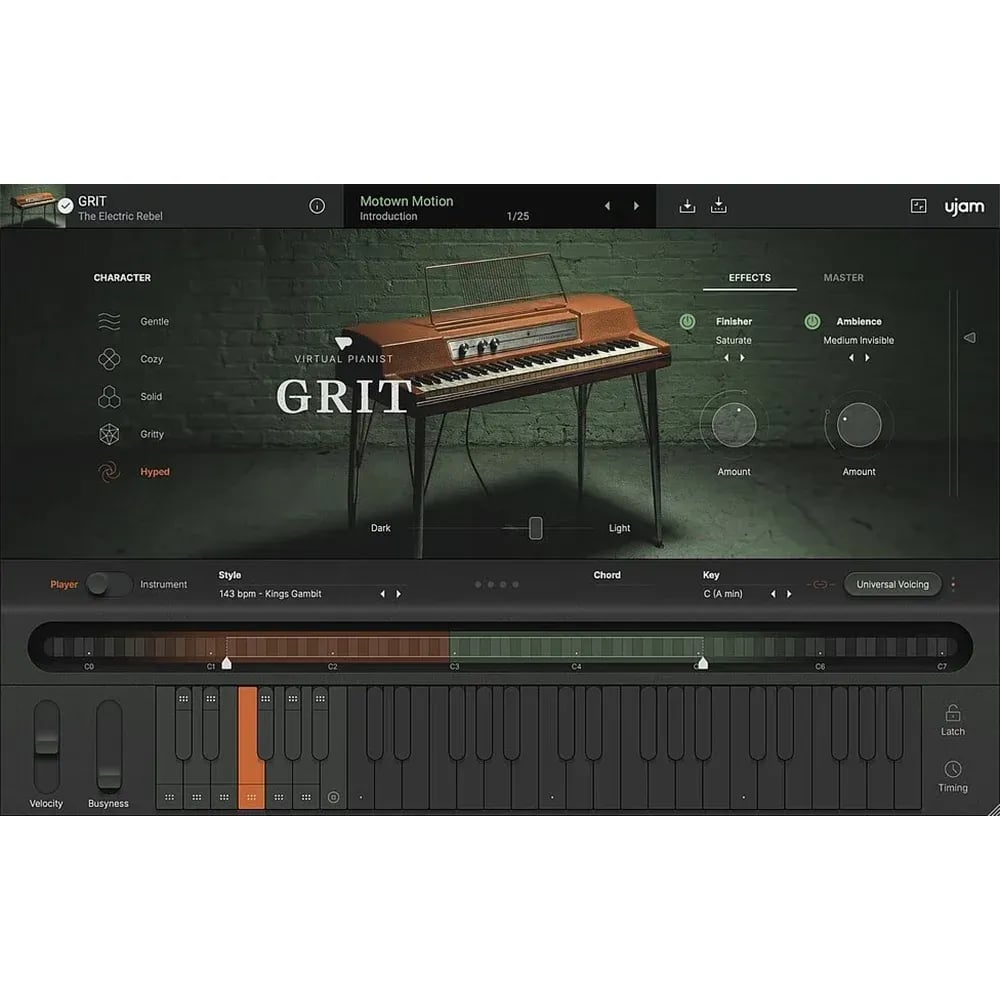 UJAM Virtual Pianist GRIT – Instrumento Virtual de Piano Eléctrico (Descarga Digital) - Variante en LEMM DJ Store