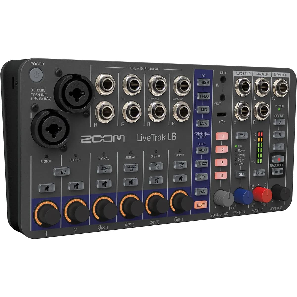 Zoom LiveTrak L-6 – Mezclador Digital Portátil y Grabadora Multipista 10 Pistas