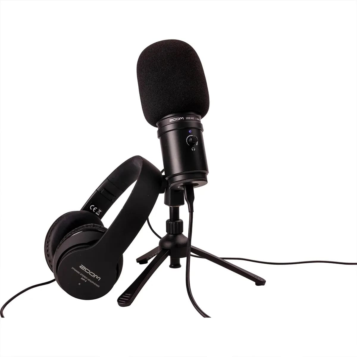 Zoom ZUM-2PMP – Pack de Micrófono USB para Podcast con Audífonos