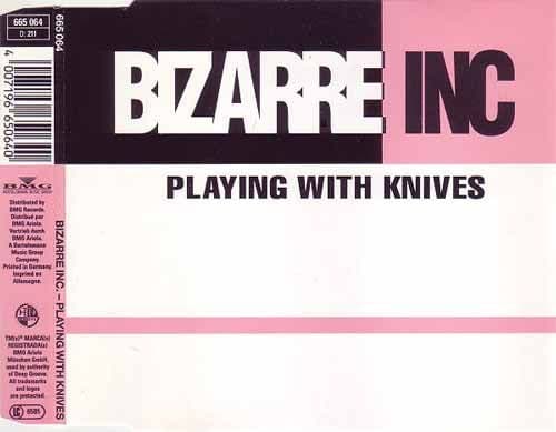 Bizarre Inc – Playing With Knives (CD Maxi Single) usado (VG+) maleta 2