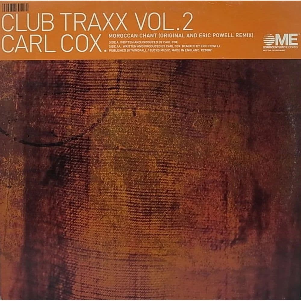 Carl Cox - Club Traxx Vol. 2 (12") (Vinilo usado VG+)