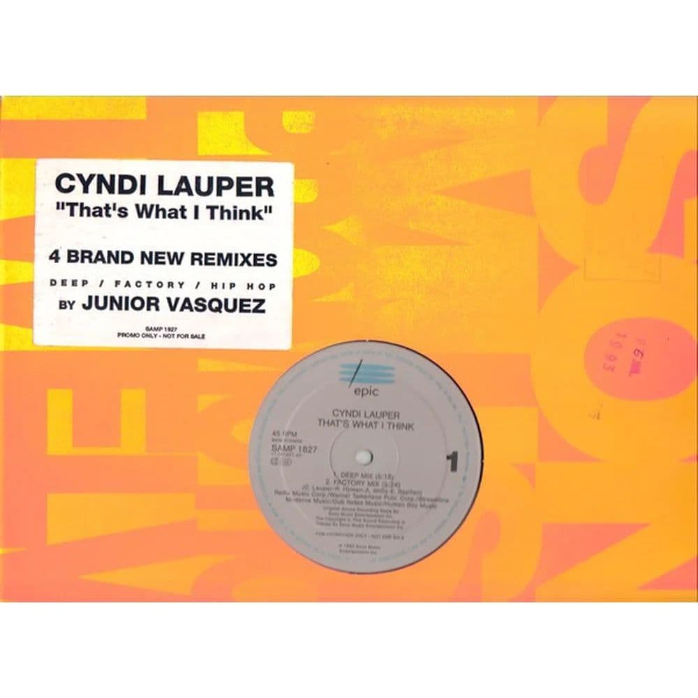 Cyndi Lauper – That's What I Think (Vinilo usado VG+)