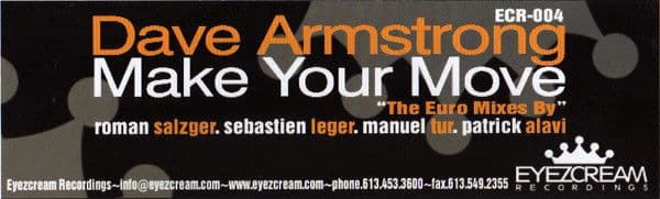 Dave Armstrong – Make Your Move (Euro Mixes) (Vinilo usado VG+)