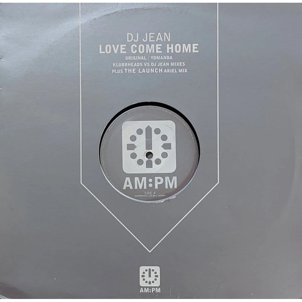 DJ Jean - Love Come Home (Original / Yomanda / Klubbheads VS DJ Jean Mixes) (12") (Vinilo usado VG+)
