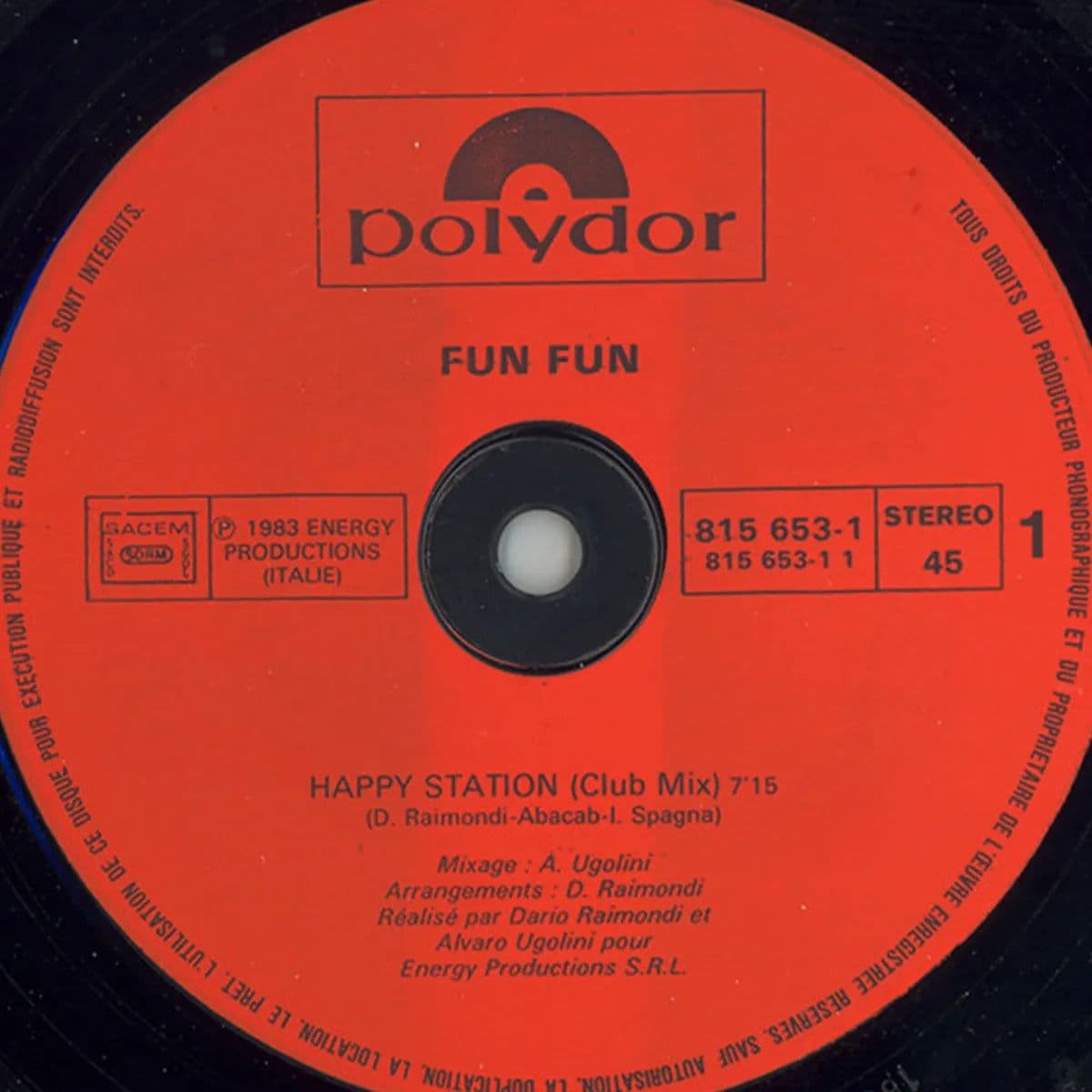 Fun Fun – Happy Station (Vinilo usado VG+) Caratula generica