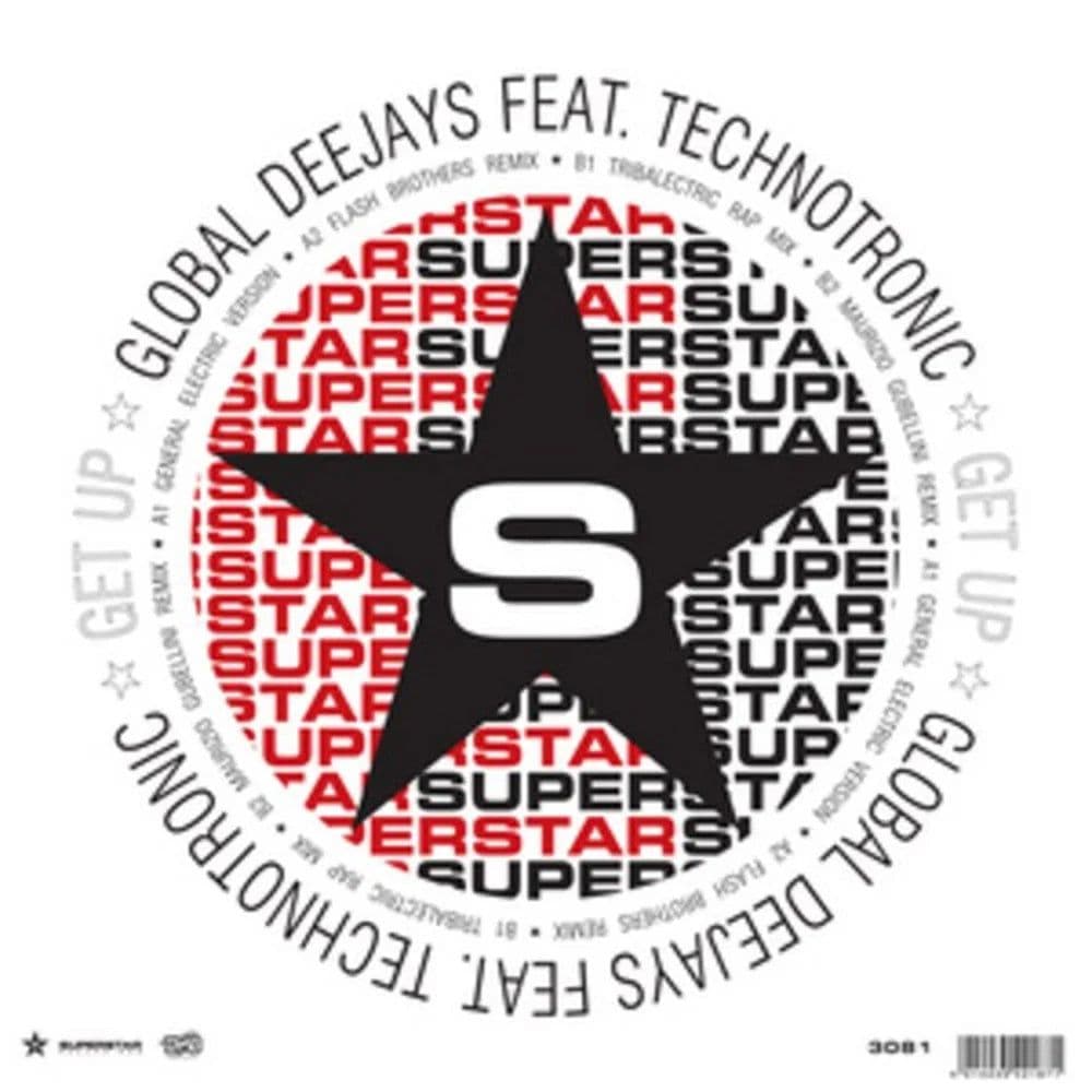 Global Deejays Feat. Technotronic - Get Up (12") (Vinilo usado VG+)