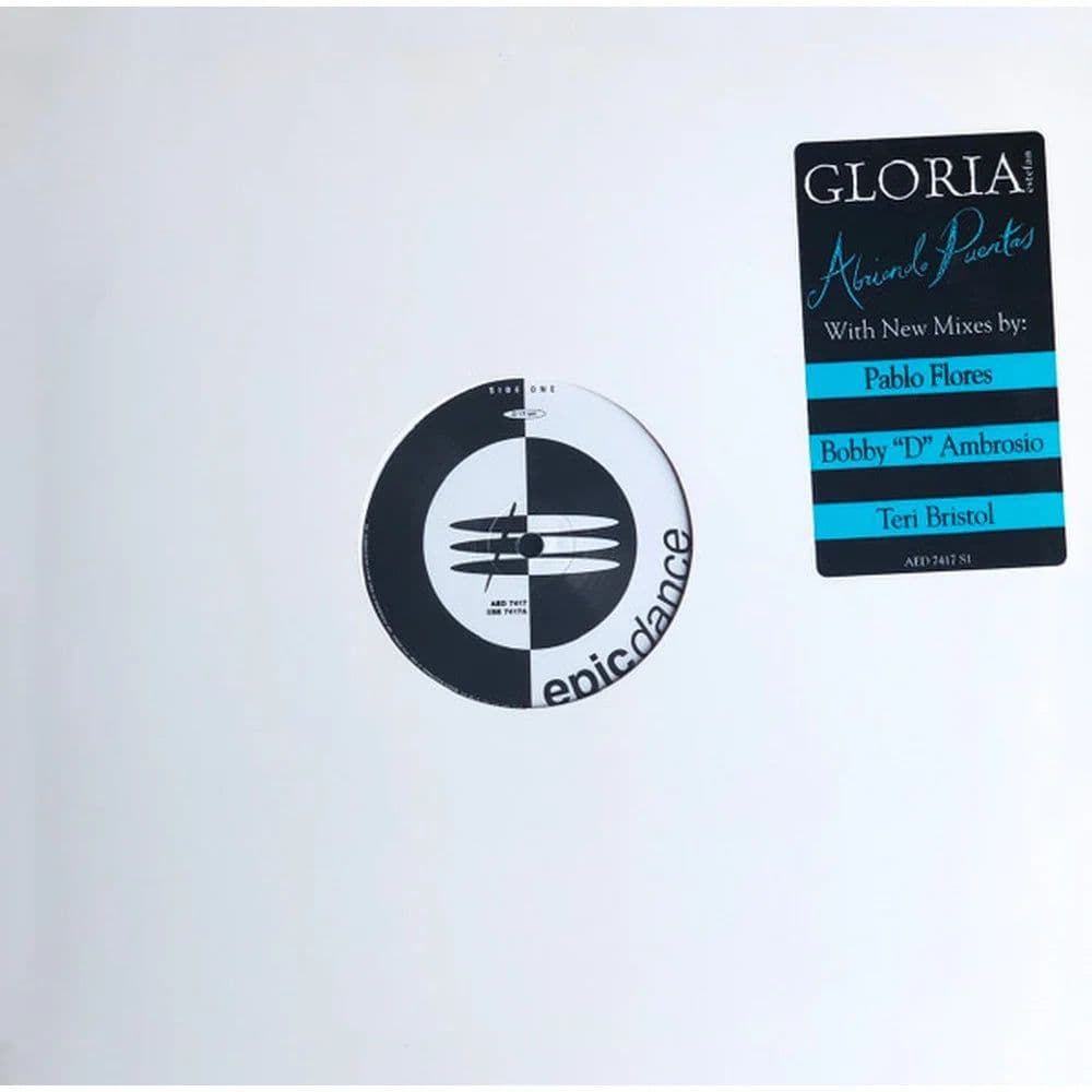 Gloria Estefan - Abriendo Puertas (12", Single, Promo) (Vinilo usado VG+)