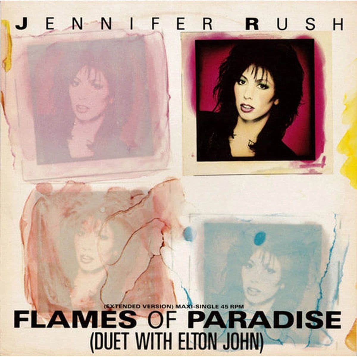 Jennifer Rush – Flames Of Paradise (Duet With Elton John) (Extended Version) (Vinilo usado) (VG+)