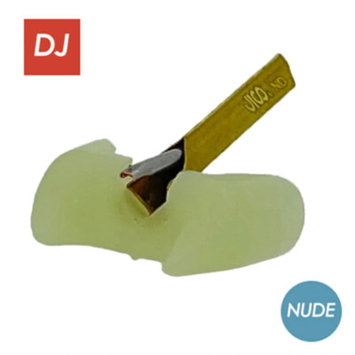Jico N-WHLB Nude Fluorescente – Aguja de Reemplazo DJ para Shure Whitelabel